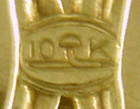 Close-up of Larter& Sons' hallmark. (J8814)