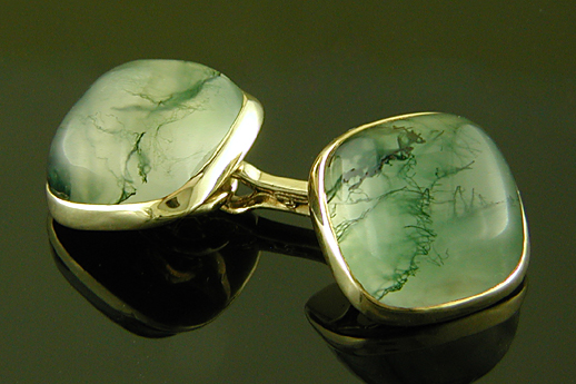 Larter Bros. moss agate tuxedo set. (J9534)