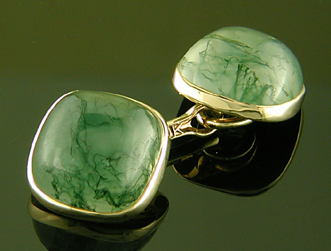 Larter Bros. moss agate tuxedo set. (J9534)