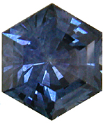 Hexagonal Montana sapphire. (CS8661)