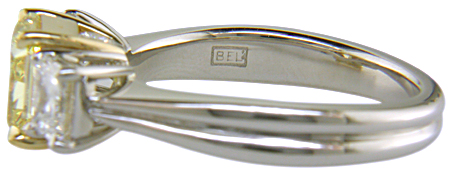 Close-up of Bijoux Extraordinaire hallmark (BEL).