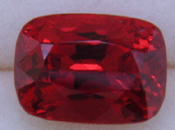 Vibrant red spinel. (CS8656)