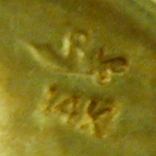 Riker Bros. swallow brooch. (J9097)