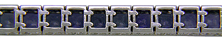 View of underside of bracelet showing handcrafted links. (J5418)