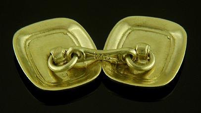 Jazzy Art Deco cufflinks. (J9146)