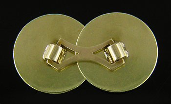 Antique 14kt yellow golden swag cufflinks. (J8630)