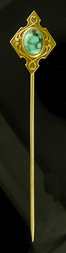 Hayden Wheeler turquoise stickpin. (J9195)
