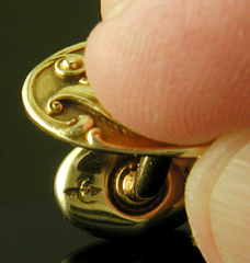 Close-up of Whiteside and Blank maker's mark. (J9417)