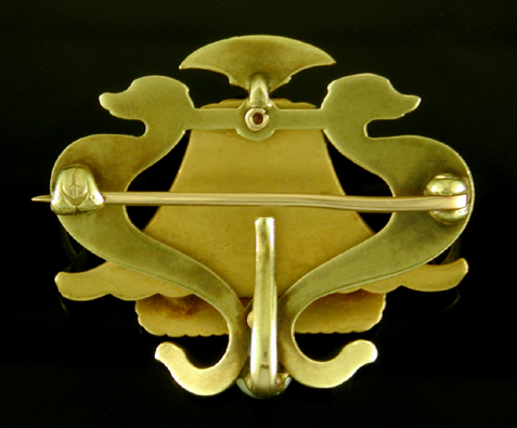 Whiteside and Blank Egyptian Revial brooch. (BR9677)