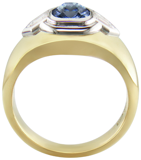 Custom Sapphire and Diamond Ring - Bijoux Extraordinaire