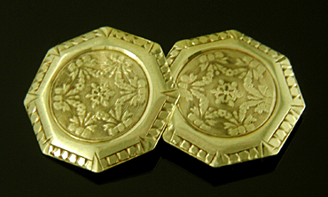 Ziething garland cufflinks. (J9202)
