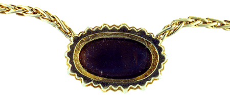 Rear of Boulder Opal Pendant