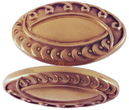 Victorian cufflinks in 10kt gold. (J3845)