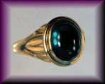 Yellow Gold Tourmaline Ring